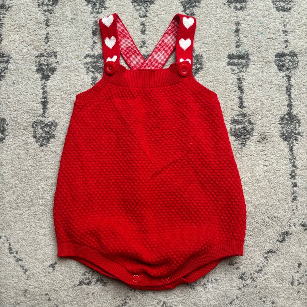 Cat & Jack Valentines Day Heart Romper 18 months